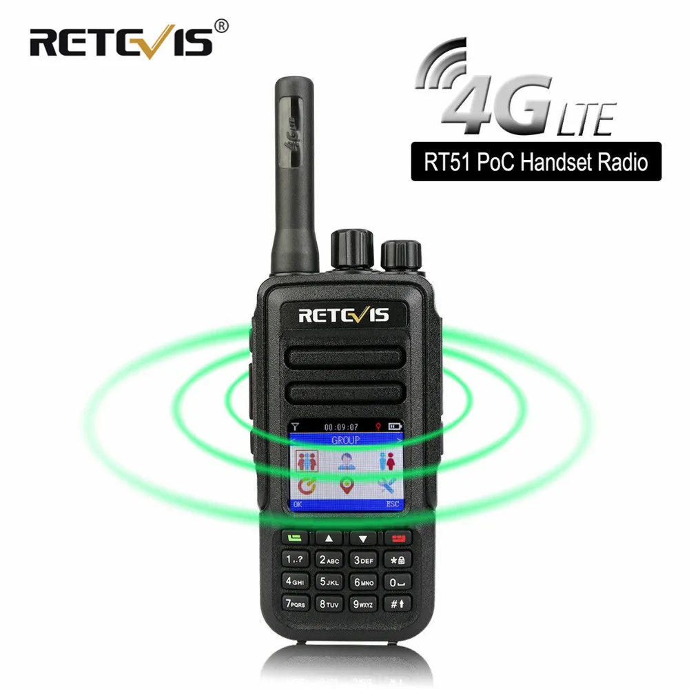 Радиоприемник RETEVIS RT51 PoC неограниченное расстояние 4G/LTE нелицензированная рация