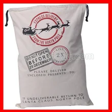 100 шт./лот) размер 50x70 см Хлопок Холст Рождественский мешок