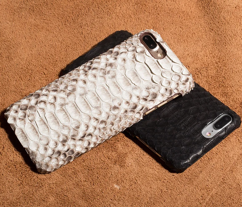 

Genuine snake leather for belt shoe/Mobile phone case/watch band, black and gray color snake leather