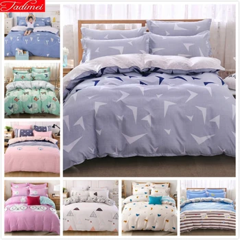 

2019 New Duvet Cover 3/4pcs Bedding Set Adult Kids Child Soft Cotton Bed Linen Single Full Queen King Size Bedspreads Quilt Case