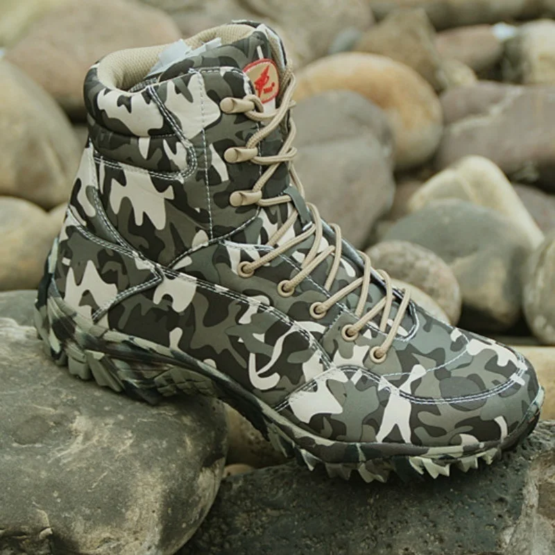HAN WILD/мужская водонепроницаемая уличная походная обувь; камуфляжные походные ботинки для пустыни и охоты; мужские военные тактические ботинки для мужчин