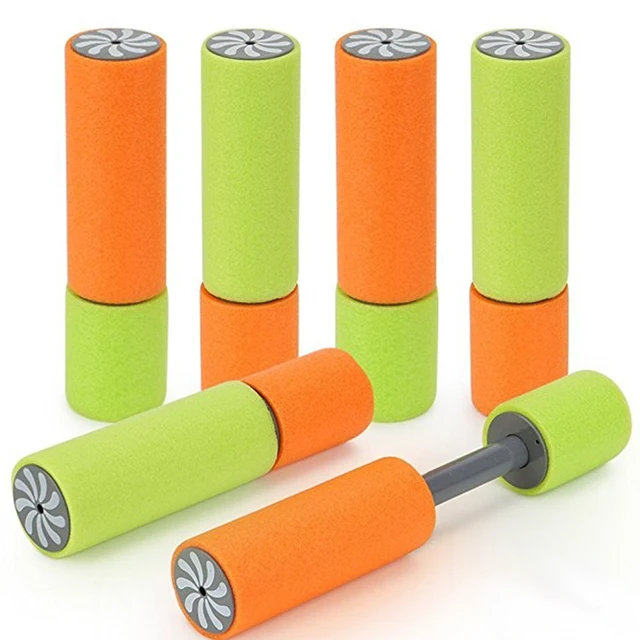 2 Pcs/Set EVA Foam Water Guns Pistol Shooting Cannon Toys For Children Kids Bath Beach Summer Toys 1