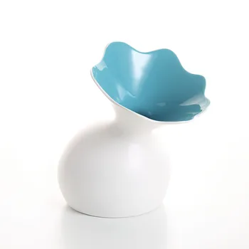 

Slant horn vase elegance ceramic hydroponics flowers bottles porcelain flower vase ornaments wedding gift