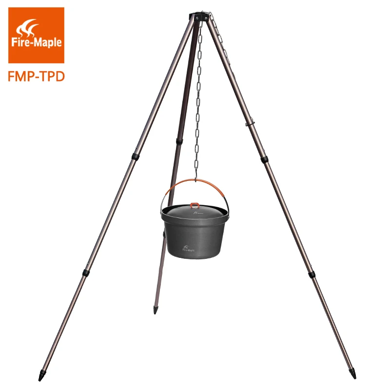 Fire Maple Portable Outdoor Camping Picnic Campfire BBQ Cooking Tripod Pot Hanging Grill Stand