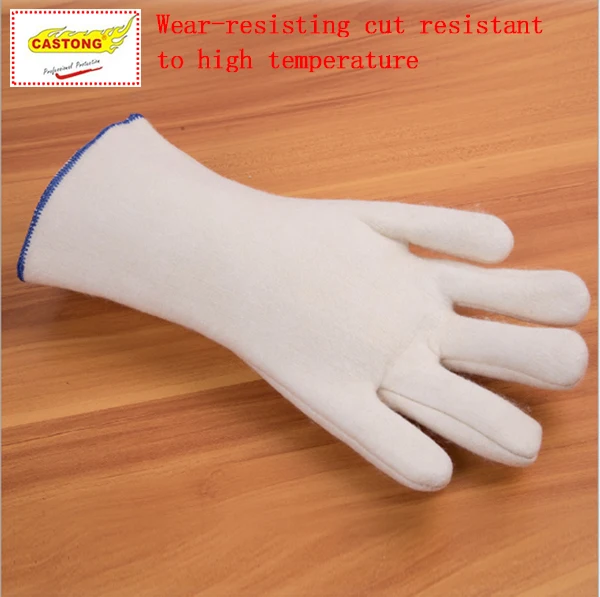 CASTONG 300 degrees high temperature gloves Aramid material high quality fireproof gloves Anti-scalding protection gloves 2