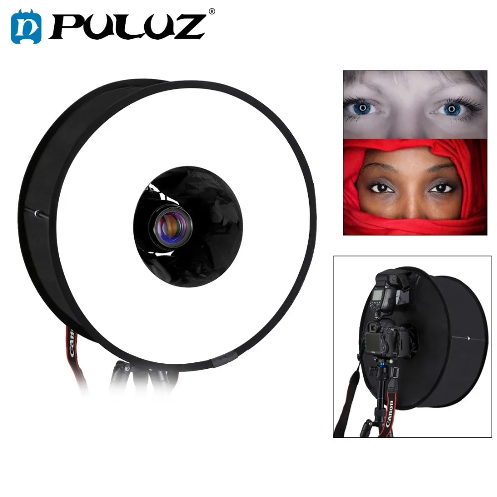 Special Price of  PULUZ 45cm Ring Softbox Speedlight Round Style Flash Light Shoot Soft box Foldable Soft Flash Light