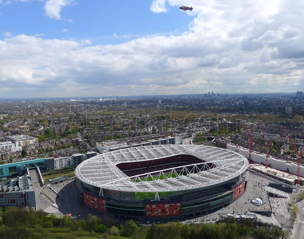 Классические модели головоломки Великобритания Эмирейтс Arsenal Club RU соревнования футбольная игра стадионы DIY кирпичные игрушки весы наборы бумаги