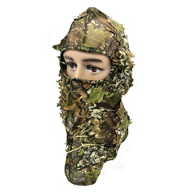 

2019 HOT 3D Leaves Full Face Mask Portable Balaclava Headwear For Outdoor Hunting Camping