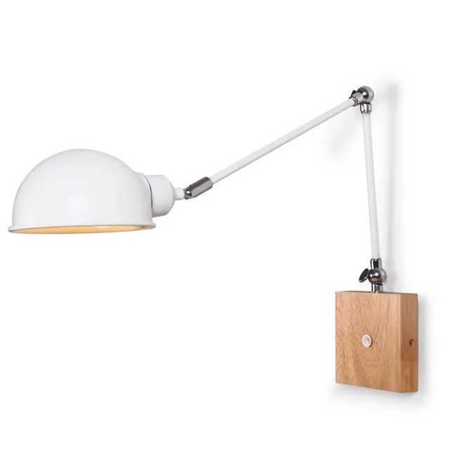 Adjule Wooden Wall Lamps Modern Foldable Sconce White Adjule Wooden Wall Lamps Modern Foldable Sconce White Bedside Lights For Bedroom Matel Reading Home Lighting