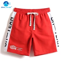 Пляжные шорты мужские летние костюм для серфинга praia solid and letters мужские плавки plavky joggers быстрая двухслойная сетка