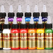 30 мл/бутылка татуировки набор чернил Перманентный макияж искусство пигмент 14 шт. Косметическая татуировка краска для бровей подводка для глаз губы тела макияж