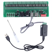 30 канал легкий DMX rgb из светодиодов ленты контроллер dmx512 декодер controlador DMX диммер 12 В консоли USB контроллер DMX