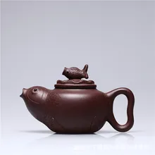 Прямая с фабрики Исин подлинной Zisha чайник Специальный полный ручной работы doubel рыбы чайник 240cc Новое поступление чайник