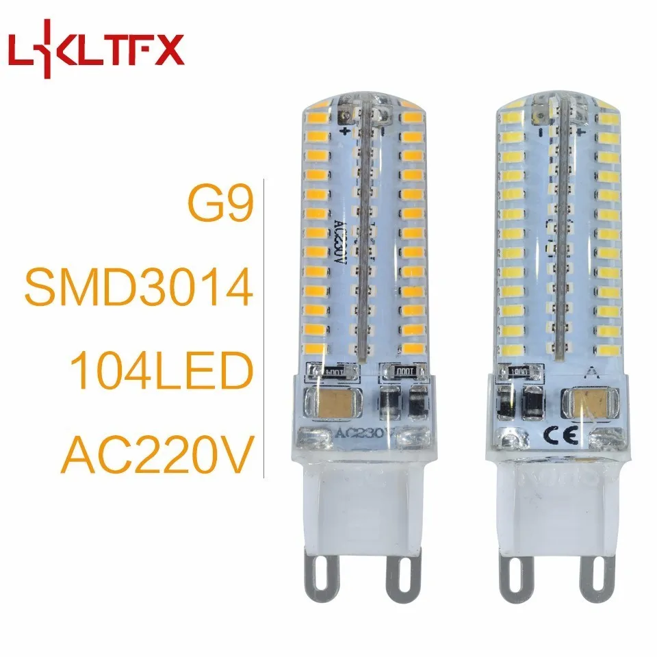 Lkltfx 10 шт. G4 DC 12 В/AC 220 В G9 SMD3014 2835 1 Вт 2 Вт 3 Вт заменить Галогенные Светодиодные лампы 360 Угол луча LED лампада лампы - Испускаемый цвет: 104Leds G9