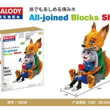 Balody мини блоки мультфильм строительные игрушки милый Джуди кролик Лис Ник модель игрушки для девочек прекрасный подарок на день Святого Валентина 16026