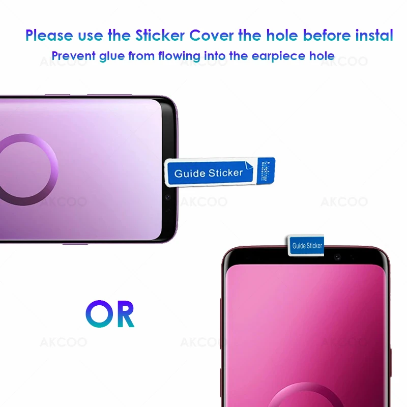 Защитное стекло Akcoo S10 Plus для Samsung Galaxy S8 9 10e note 8 УФ с полным покрытием защита экрана