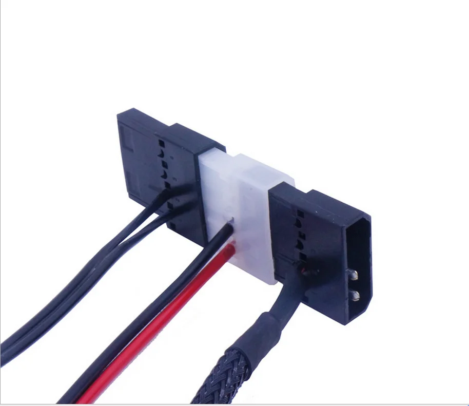 10 قطعة PC 4PIN موليكس 5.5 مللي متر x 2.1 مللي متر DC الطاقة كابل 12 V 2A ل RGB التحكم مربع LED