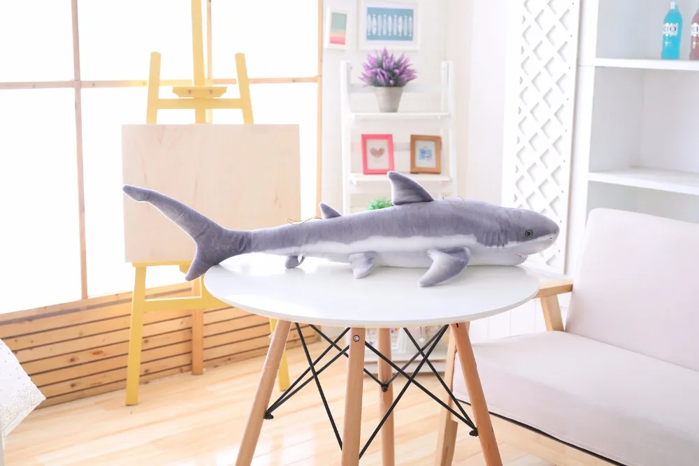 

100cm, 140cm cool shark plush stuffed animal plush toys cute baby plush toys birthday gifts home decor supplies
