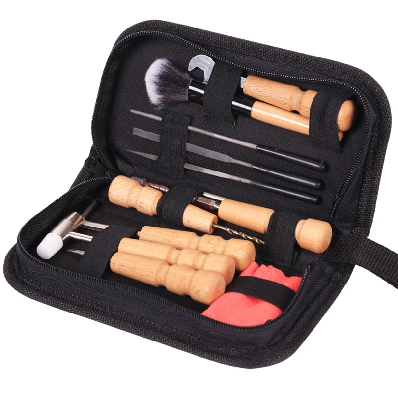 Acoustic Guitar tools Bag Set Guitar Repair File Kit Nut Files Ruler