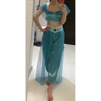 

Cosplay Set Princess Women Girl Fancy Crop Top Pants Patchwork Lace Up Party Costume Suits