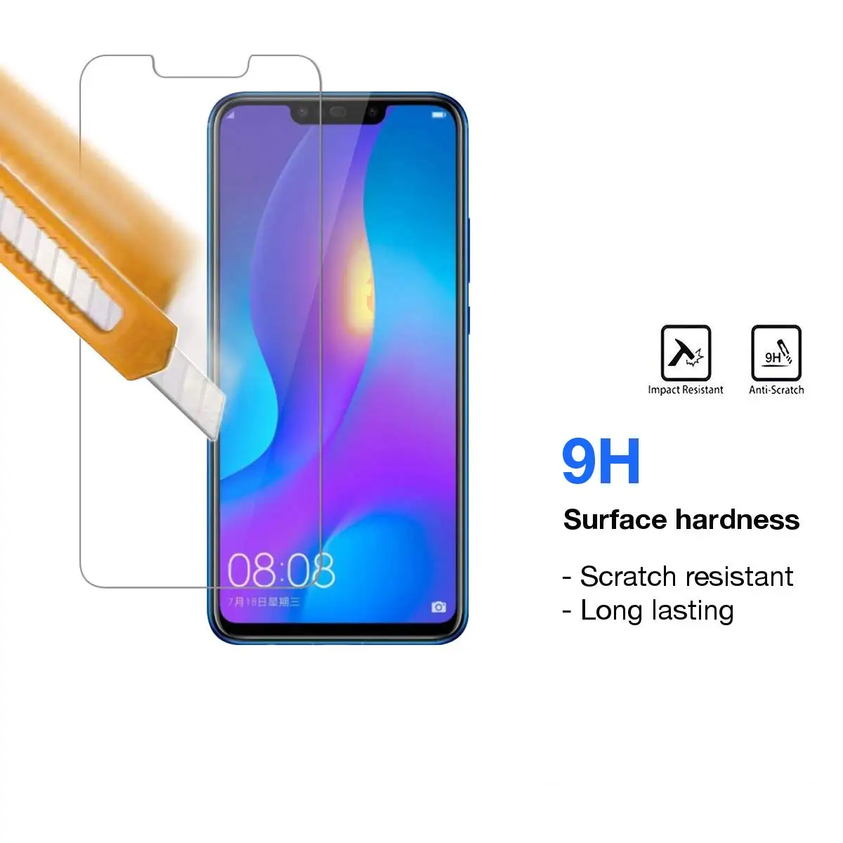 Закаленное стекло для Huawei P Smart Plus 2 шт. защита экрана Psmart 2.5D 9H 2019 2018|Защитные стёкла