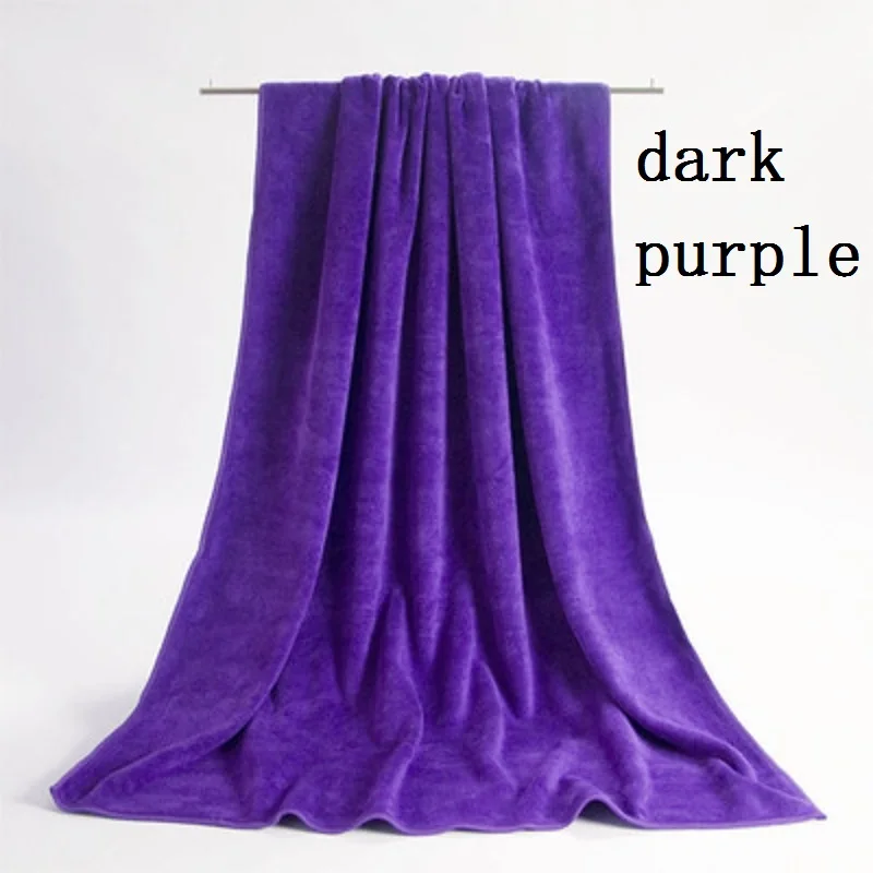 Высокое качество 70*140 полотенца из микрофибры для взрослых Супер Абсорбирующие волосы цвет супер быстрое высыхание для бега фитнеса спорта полотенце - Цвет: dark purple