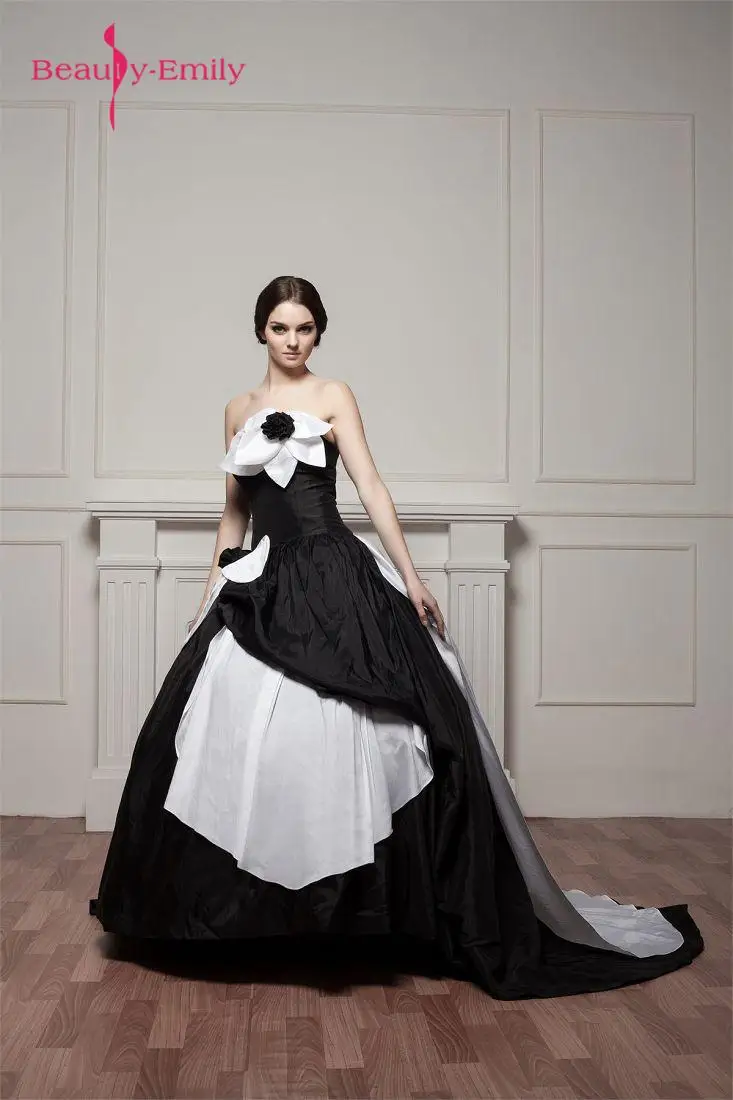 A-Line-Strapless-Brush-Sweep-Train-Handmade-Flower-s-Special-Occasion-Dresses-21222-69053
