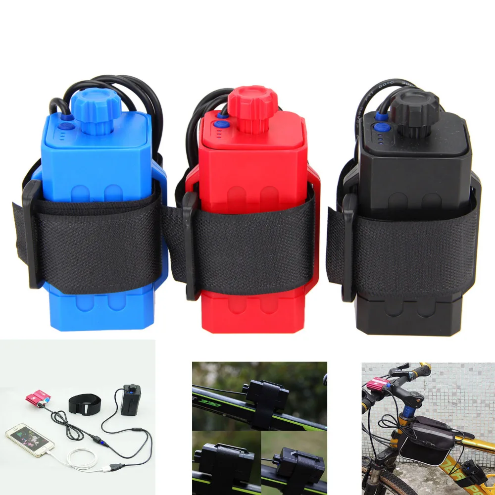 Baratos Caja de almacenamiento de la batería de la energía soporte impermeable de la caja de la batería 4x18650 para la luz LED de la bicicleta nuevo (sin batería)