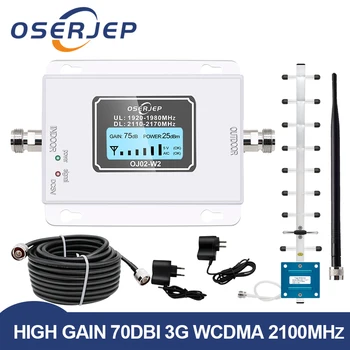 

LCD display 3G mobile Signal booster 2100mhz WCDMA Repeater 3g cellular signal booster amplifier Amplifier + Yagi /Rubber Antenn
