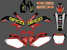 Новый стиль ( 0091 ) команда графика и знаки наклейки наборы для Honda CRF450 2005 — 2006