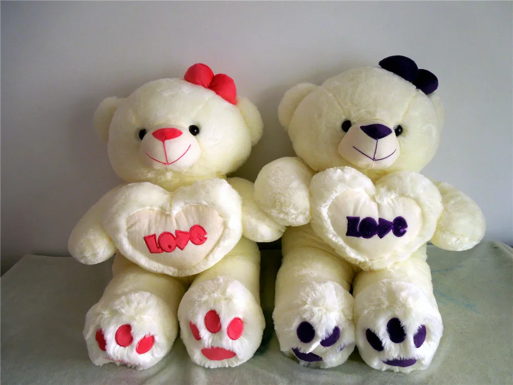 

High Quality 80cm Love Bear Plush Toy Teddy Bear Soft Stuffed Doll Gift Bear Gift For Lovers Factory Supply Birthday Gift