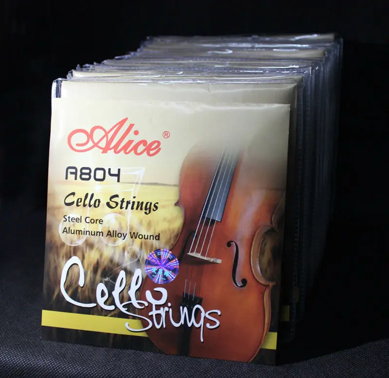 20 Sets Alice A804 Steel Core Aluminum Alloy Wound 1/2 4/4 Size Cello