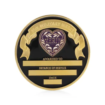 

Purple Heart Military Merit Commemorative Challenge Coin Collectible Physical Gift