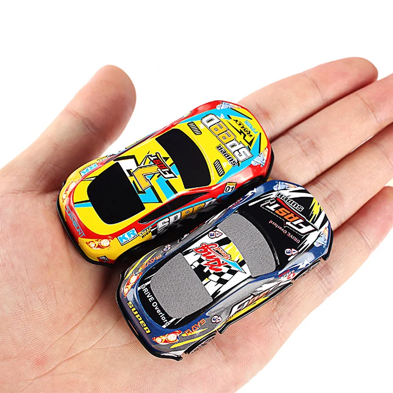 

(Set Of 6) Toy Car Alloy Tin Car Children Toy Cartoon Mini Foreign Trade Subway Track 2018 Hot Racing Kids Toys Gift Room Wheel