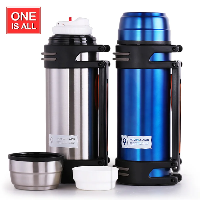 

ONE Stainless Steel Vacuum Bottle 2000/2500ml Ourdoor Thermoses Double Insulated 2L Bottle Termos Hiking Camping Termal Tumbler
