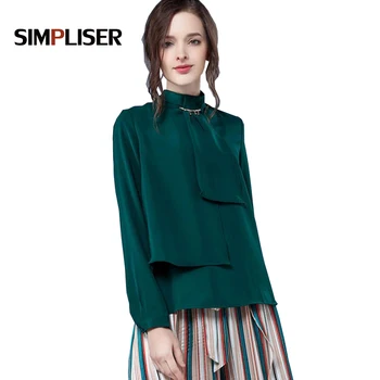 

SIMPLISER Chiffon Blouses for women 2018 long sleeve ladies tops plus size 5xl femme blusas office work wear clothings female