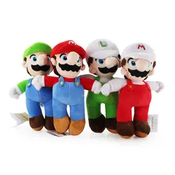 Игра 25 см Super Mario Bros Луиджи Йоши Мягкие плюшевые игрушки фигурка Косплей Runing Yoshi животные, детские игрушки Peluches bebe