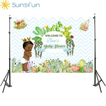 

Sunsfun New Arrivals Photo Backdrop Colorful Cactus Heart Birthday Backdrop Desert Table Baby Shower Background