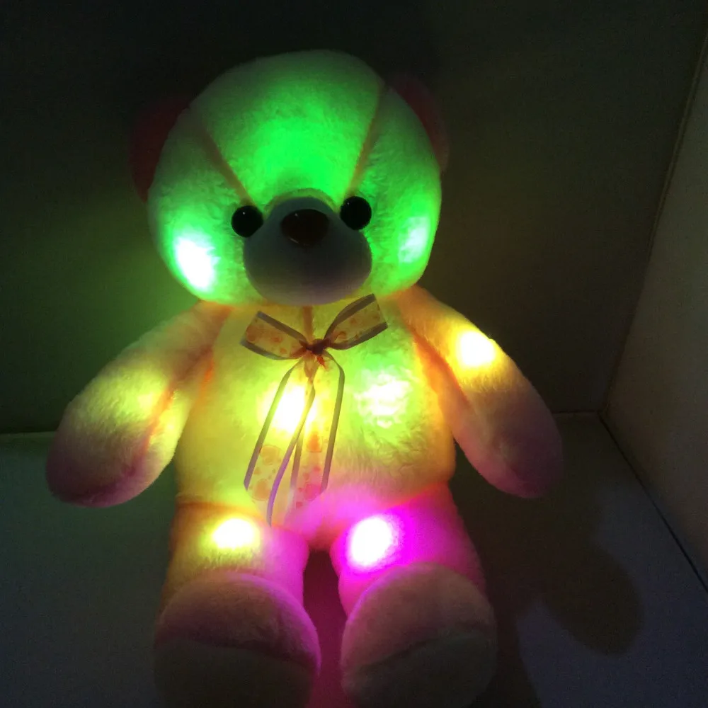 50Cm//75Cm Length Creative Night Light LED Lovely Dog Stuffed And Plush Toy