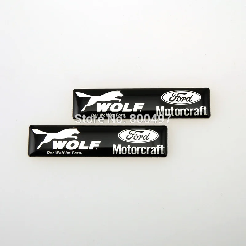 2 x Newest 3D Car Styling Aluminum Glue Decal Car Emblem Car