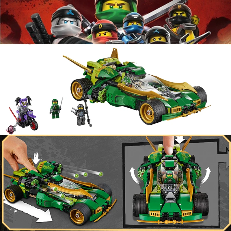 

Building Blocks Brinquedos Model set Figures Toys Lloyd's nocturnal Chariot for Christmas Gift Compatible with Legoings