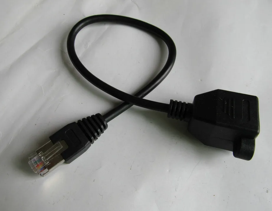 

1 pc High Quality RJ45 Male to Female Screw panel mount Ethernet LAN Network extension Cable With screw holes Baffle line 30cm