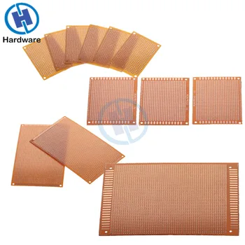 

12pcs/set DIY Prototyping Board PCB High Quality Printed Circuit Prototype Breadboard Stripboard 4 Sizes For Mounting Components