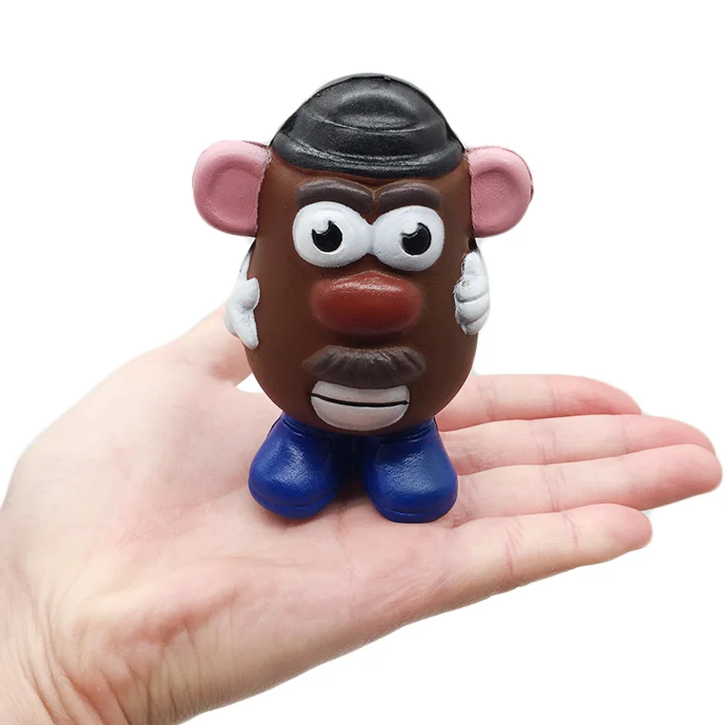 

New Kawaii Squishy Mr. Potato Slow Rising Straps Cream Scented Simulation Soft Squeeze Stress Relief Funny Kid Baby Gift Toy