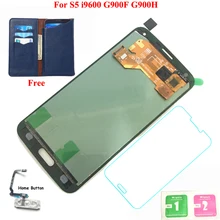 

FIX2SAILING 100% Tested Working LCD Display Touch Screen Assembly For Samsung Galaxy S5 i9600 G900F With Sticker Black/White