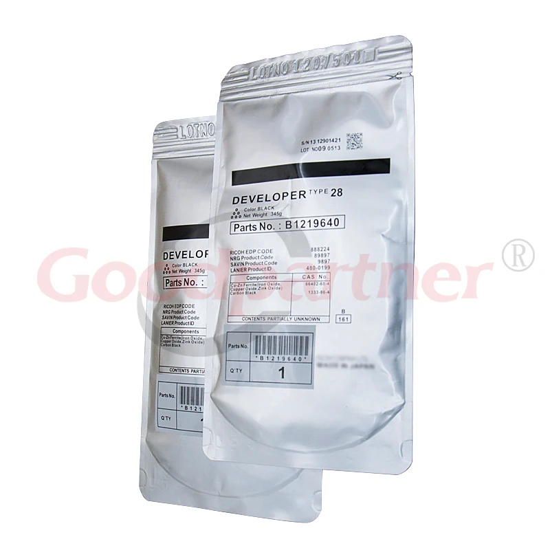 2X B121 9645 B1219640 Тип 28 проявитель для Ricoh 1015 2015 2016 2018 2020 3025 3030 MP 1600 2000 2352 2500 2550 2851 3010