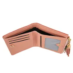 Модные женские короткие кошельки с узором сумка через плечо на молнии Женский сменный кожаный кошелек для монет красочный клатч сумка