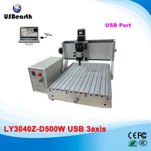3 Axes CNC machinery 3040 500w milling lathe machine with usb port