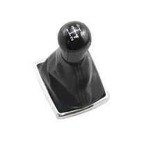 Para Ford Focus 2 2005 2006 2007 2008 2009 2010 2011 Kuga Fiesta Nuevo 5 Velocidad Palanca de cambios Manual Shift Knob Con Bota De Cuero