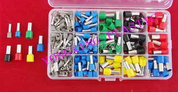 

207PCS/ cord end terminal wire ferrules 12-5AWG cable ends cord terminal four color three size five color mixed